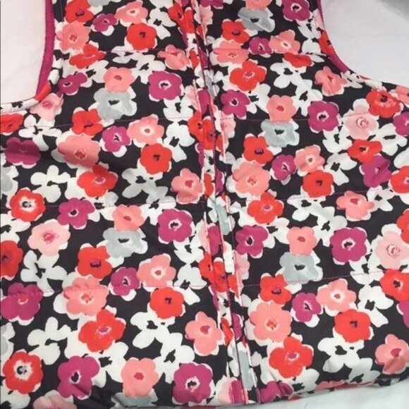 Gymboree Girl Floral Puffer Vest 4 XS - Picture 6 of 11